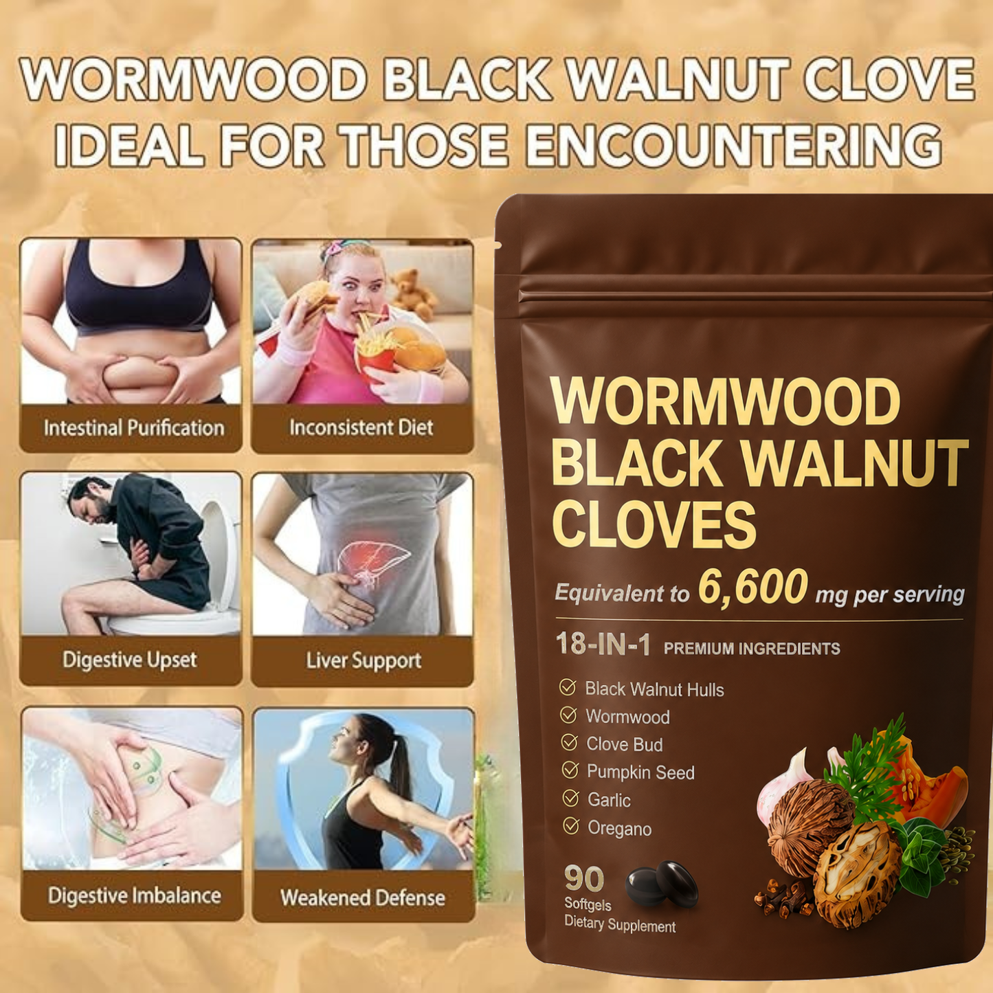 Wormwood Black Walnut Cloves